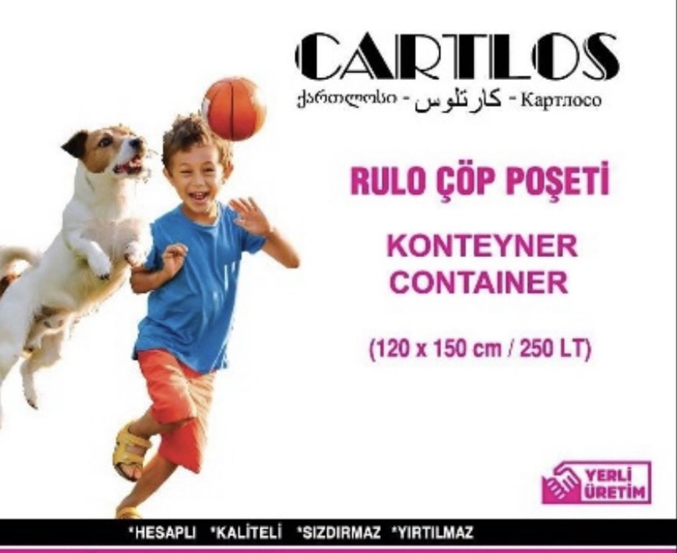 CARTLOS ENDÜSTRİYEL KONTEYNER 120*150 CM 250 LT